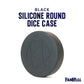 FanRoll Silicone Round Dice Case: Black, Role Playing Game Dice Accessories for Dungeons and Dragons