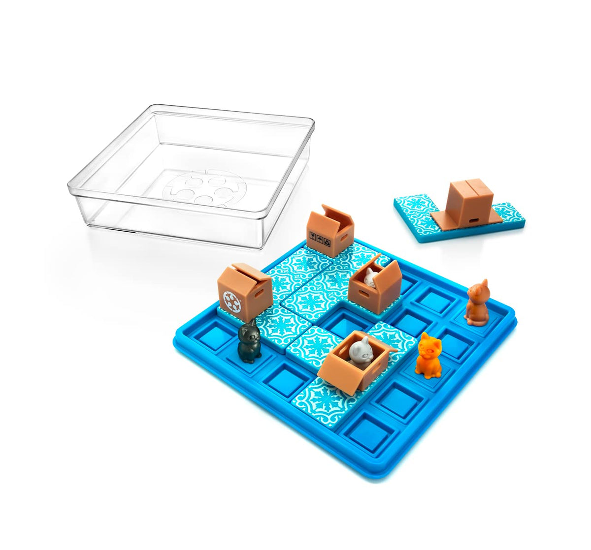 SmartGames Cats & Boxes - The Feline Fun Travel Puzzle Game, Ages 7+