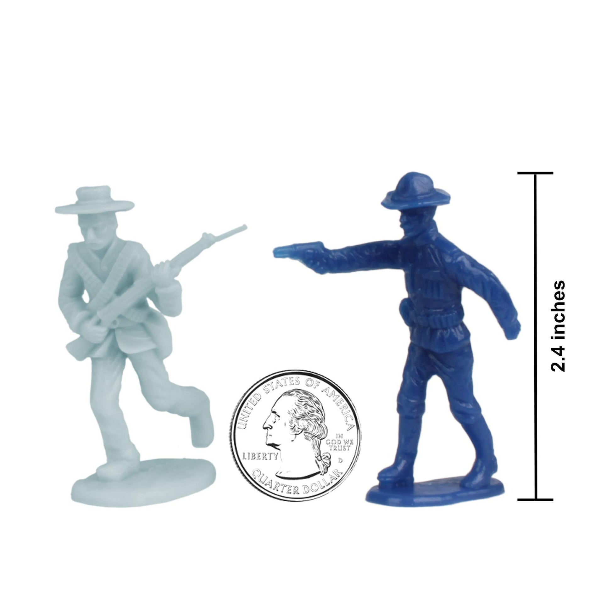 BMC Buffalo Soldiers Charge Up San Juan Hill - 32pc Soldier Figures