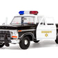 Motormax All Star Toys Exclusive 1979 Ford F-150 Sheriff Pickup Classic F150 Police Pick Up Truck 1:24 Diecast Collectible Model Car Black 76986