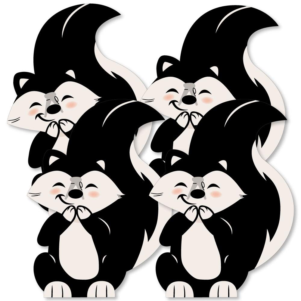 Big Dot of Happiness Little Stinker - Decorations DIY Woodland Skunk Baby Shower, Birthday Party Essentials - Set of 20