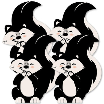Big Dot of Happiness Little Stinker - Decorations DIY Woodland Skunk Baby Shower, Birthday Party Essentials - Set of 20