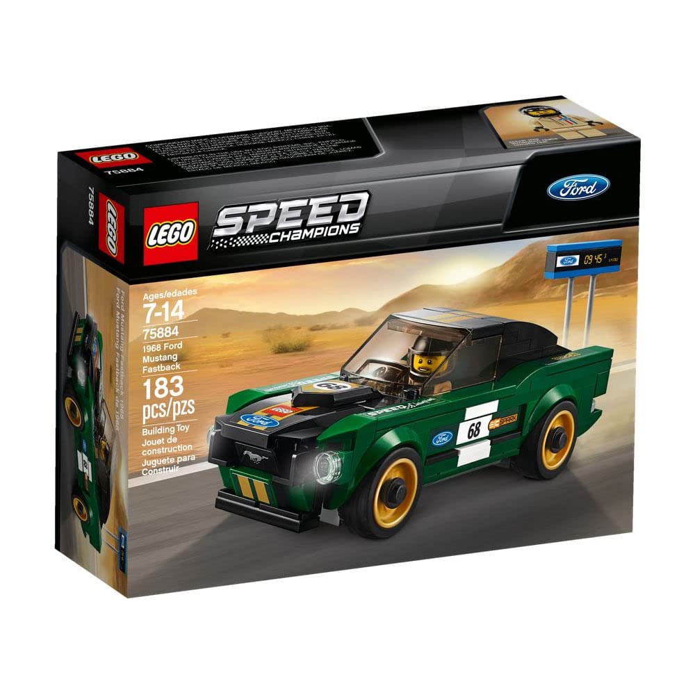 LEGO Speed Champions 1968 Ford Mustang Fastback 75884 Building Kit (183 Pieces)