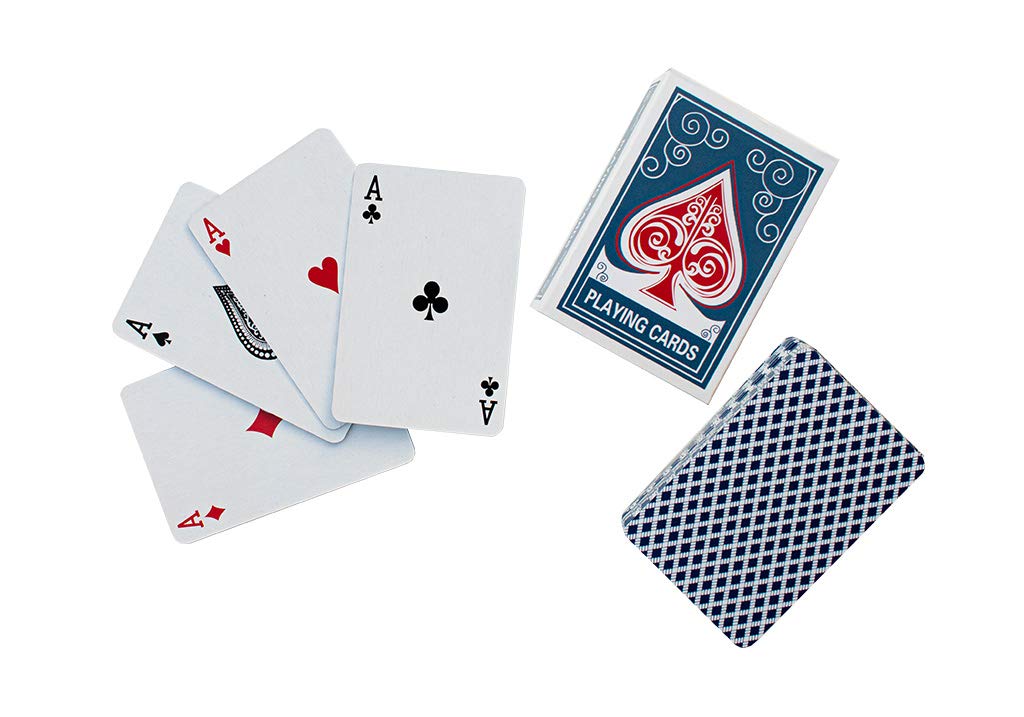 Alex Cramer The Perfect Traveler Classic Domino Set with Leather-Look Travel Case and a Deck of Miniature Playing Cards (Domino Set)