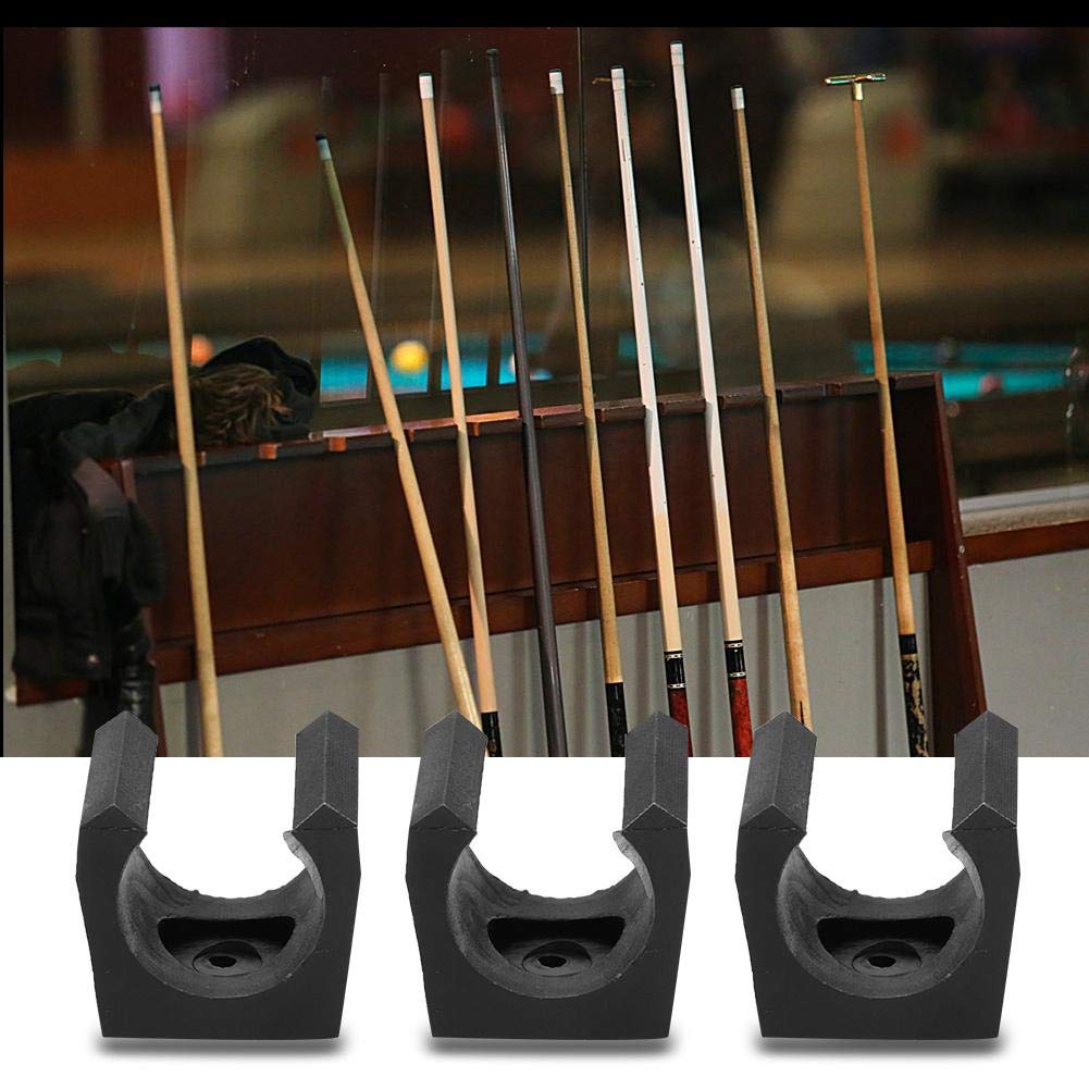 Dilwe Billiards Pool Cue Clip, 6pcs Plastic Snooker Cue Locating Clip for Billiards Cue Sticks Easy to Install