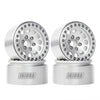 INJORA RC Rims 4pcs 1.9 Inch Beadlock RC Wheel Rim Set Wheel Hub for 1:10 RC Crawler Axial SCX10 SCX10 II 90046 SCX10 III AXI03007 TRX4 D90 12mm Hex
