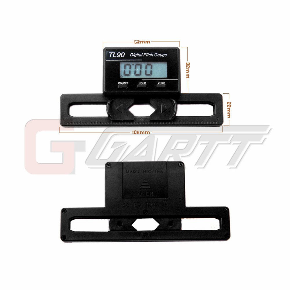 GARTT Helicopter Electronic Digital Pitch Gauge for RC Helicopter