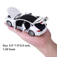 gidoyi Toy Car Model S Alloy Model Cars Pull Back Vehicles 1/32 Scale Car Toys for Toddlers Kids (White)