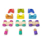 12 Piece Tegu Magnetic Tram Building Block Set, Rainbow