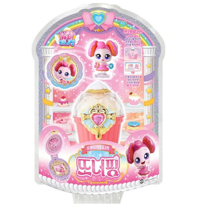 hwasooboon Dessert Catch Teenieping Season 4 Mini Figure Toy Donutping ??? Korean Animation, Pink