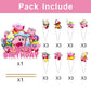 25pcs Star Cake Decorations with 1pcs Cake Topper, 24pcs Cupcake Toppers for Star Birthday Party Supplies