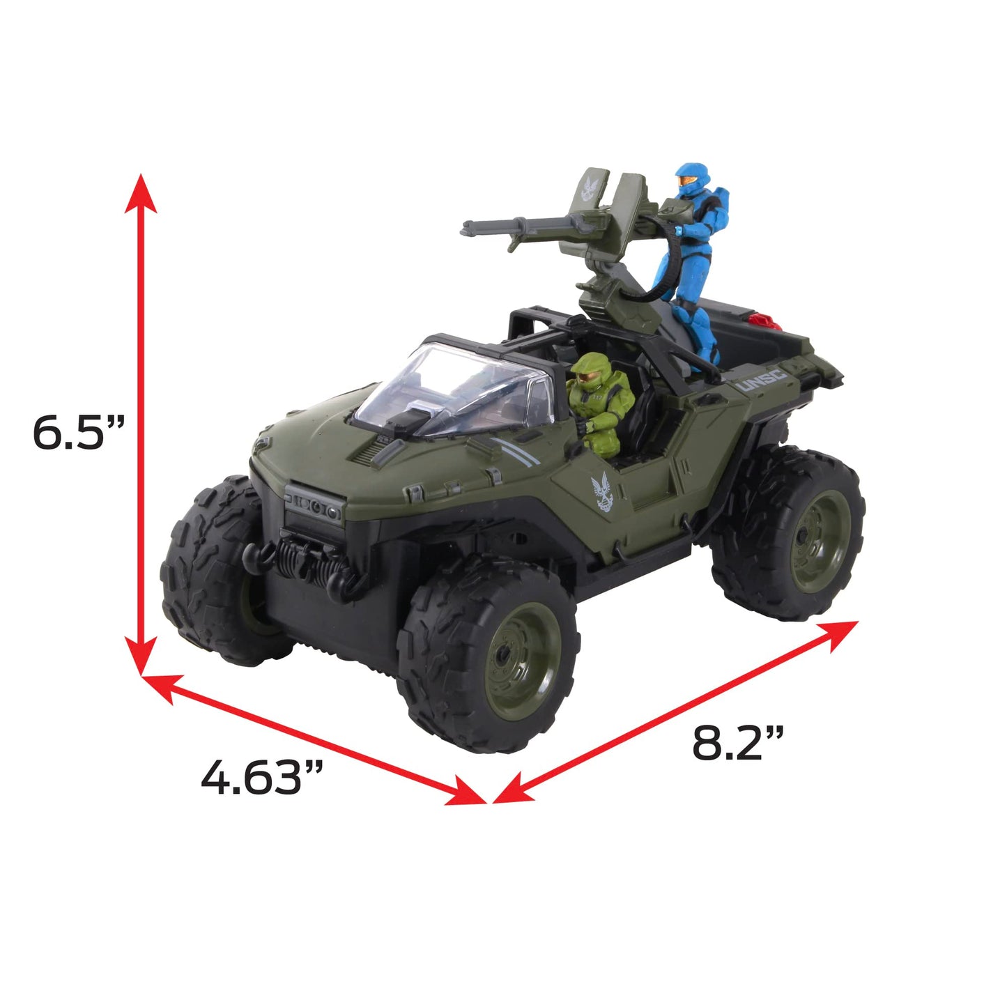 NKOK Halo Infinite RC: Battle Hog UNSC Warthog -W/Master Chief & Spartan, 2.4 GHz Radio Control w/Turbo Boost Vehicle