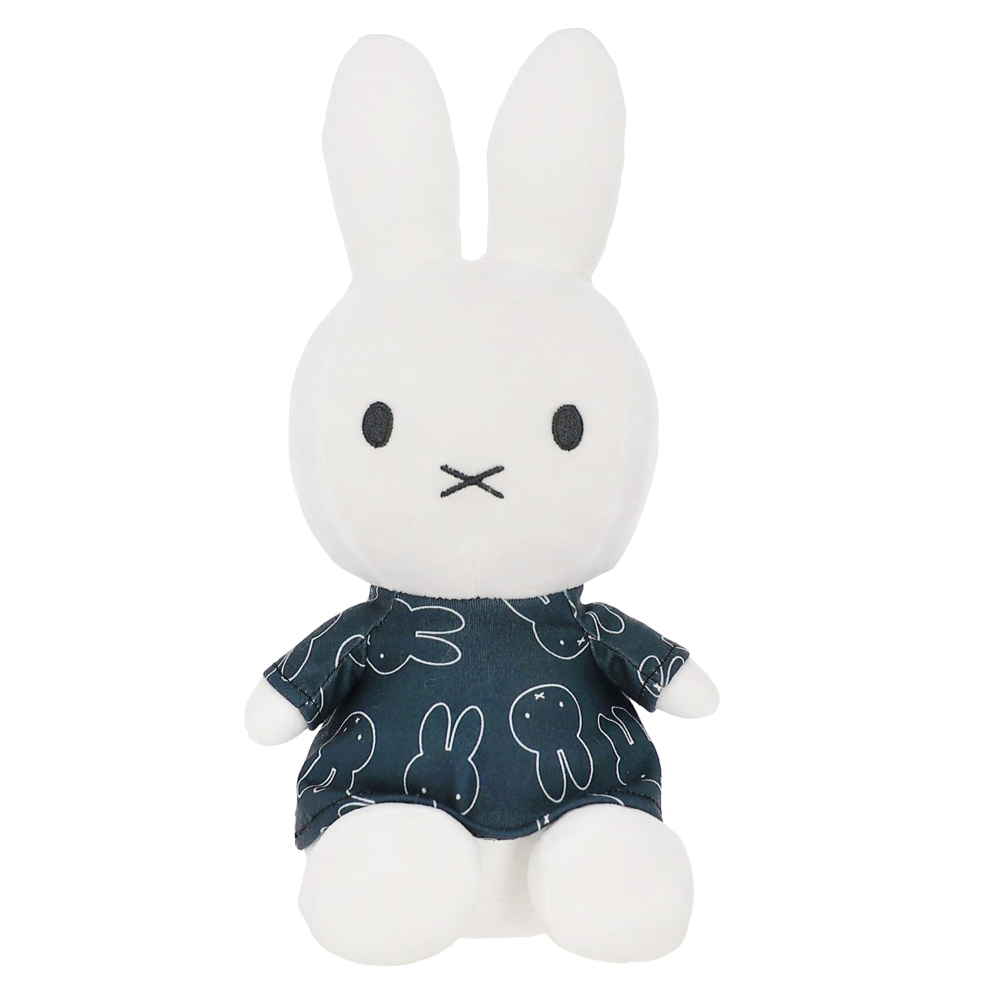 Kids Preferred Miffy Plush 12" - Black and White Dress, Super Soft Material, Embroidered Details, Beans in Bottom, Ages 0 Months and up, 12 in
