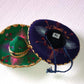 Set of 12 Mini Charro Hats, Party Decorations,6"Diameter, Mix Colors