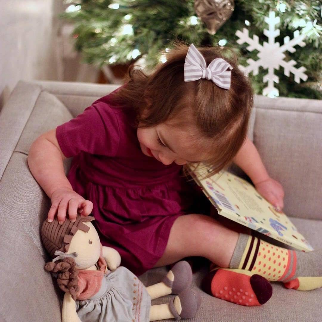 Tikiri Toys Bonikka Rose - Organic Doll with Brown Hair