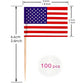 100 Pcs USA American Flag US Toothpick Flags, Cocktail Picks Mini Stick Cupcake Toppers Country Picks Party Decoration Celebration Cocktail Food Bar