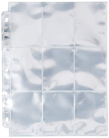 Ultra Pro 9-Pocket Silver Series Page Protector for Standard Size Cards (100ct)