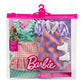 Barbie Fashions 2-Pack Clothing Set, 2 Outfits Doll Include Polka Dot Blouse & Gingham Skirt, Polka Dot Dress & 2 Accessories
