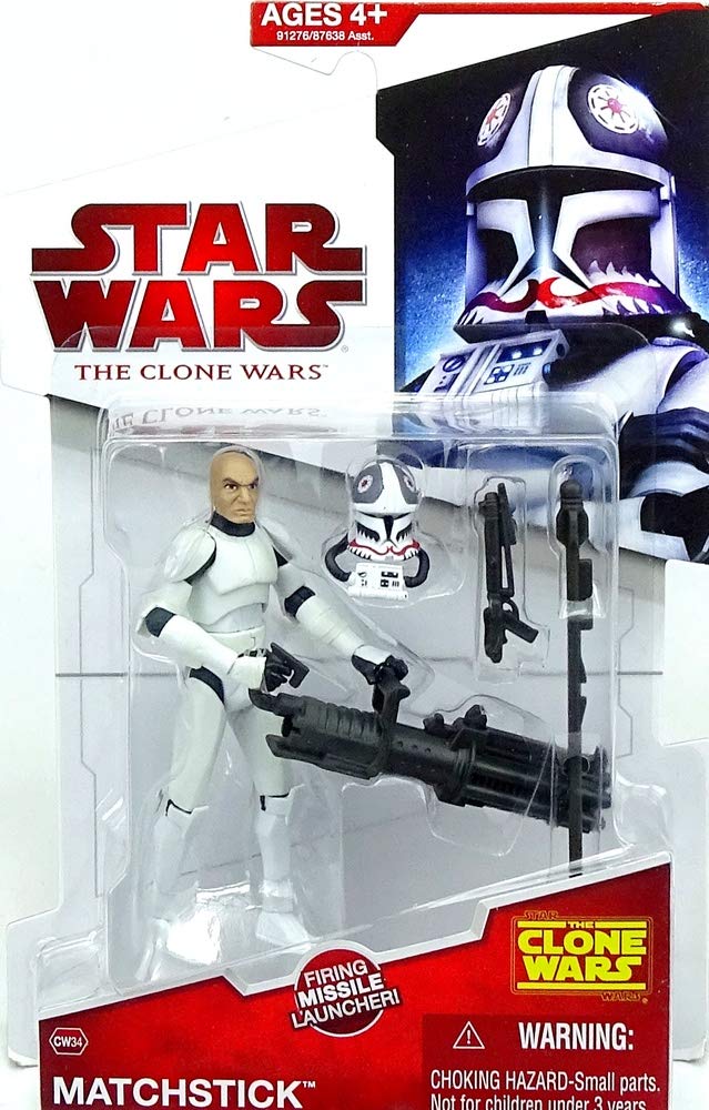 Star Wars 2009 Clone Wars Animated Action Figure Matchstick
