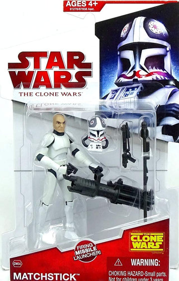Star Wars 2009 Clone Wars Animated Action Figure Matchstick