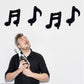 10 Pcs Music Note Black Balloon Mylar Balloons 17 Inch Happy Birthday Balloon Banner Music Balloons Use for birthday,birthday party,baby