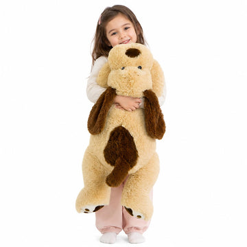 MorisMos Giant Dog Stuffed Animal 31 Inch, Soft Huggable Dog Plush, Large Floppy Dog Plush Pillow, Big Stuffed Dog Puppy Plush, Giant Stuffed Animal