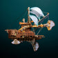 Keetopteep 3D Wooden Puzzles for Adults, DIY Fantasy Spaceship Wooden Puzzle Model Building Kits, 420pcs 3D Puzzles Model Educational Brain Teaser DIY