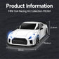 MCARRO 1/64 Scale RC Drift Car - 2.4GHz Half-Scale Remote Control 4WD High-Speed Mini Remote Control Car with Racing Lights (White)