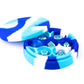 FanRoll Silicone Round Dice Case: Blue/White/Light Blue, Role Playing Game Dice Accessories for Dungeons and Dragons