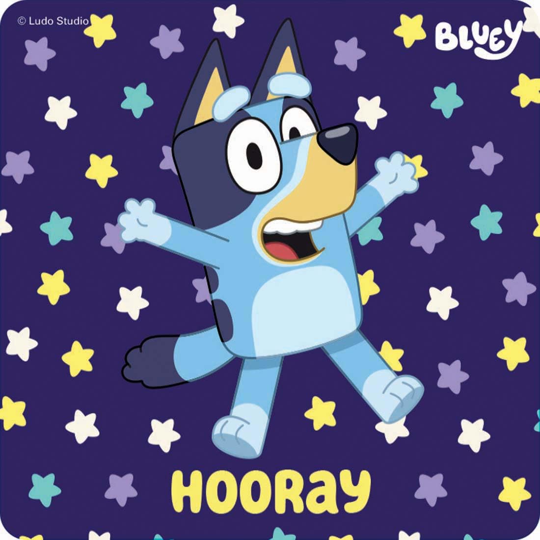 SmileMakers Bluey Stickers for Kids Classroom - 100 Count Bulk Teacher Supplies with 5 Assorted Character Designs | 2.5 Inch Reward Stickers