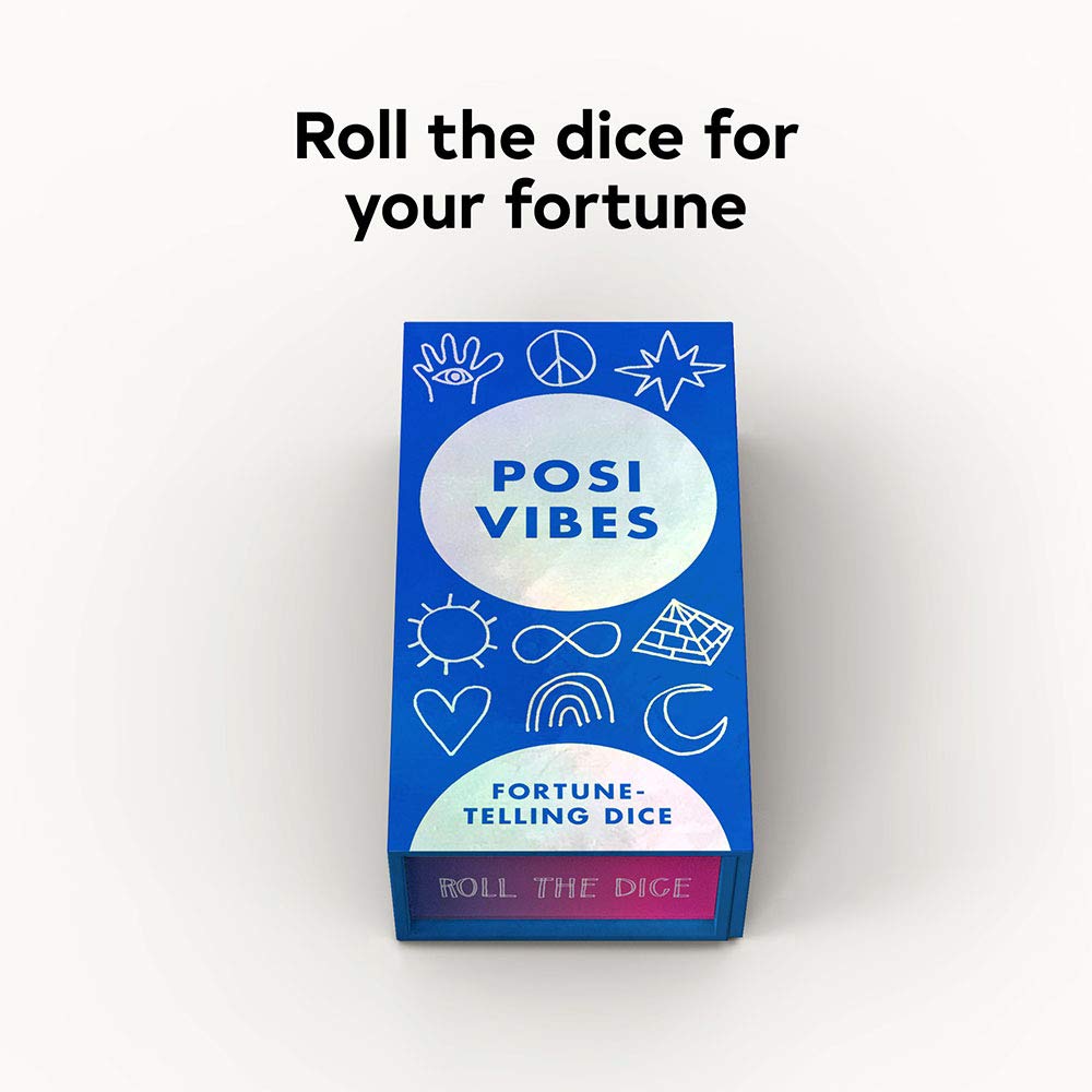 Chronicle Books Posi Vibes Fortune-Telling Dice, Multicolor