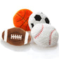 4 Pcs Sports Throw Pillows Fluffy Stuffed Soccer Ball Plush Pillow Baseball Throw Pillow Soft Stuffed Basketball Plush Pillows Football Shaped Plush
