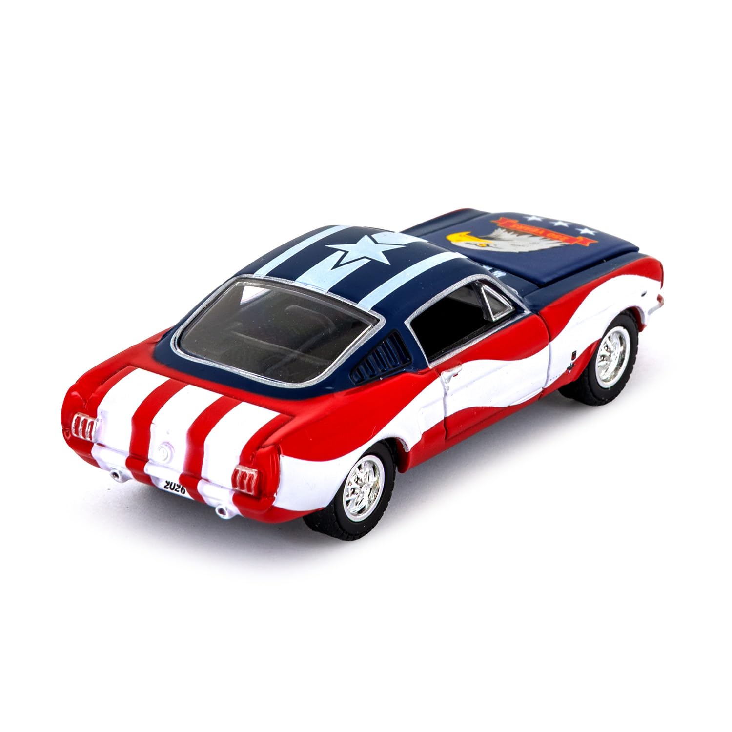 Greenlight 1965 Ford Mustang 1:64 Diecast - 250 Years of Freedom (1776-2026) Patriotic Eagle Design - 1 of 1,776 Sequentially Numbered Hobby Exclusive