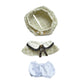 Clothes for Dolls Accessories, Stylish Outfit Set 4 for 15cm Doll Suit, Mini Luxury Cloak Clothes for Keychain, Doll Clothing Set Replacement (No