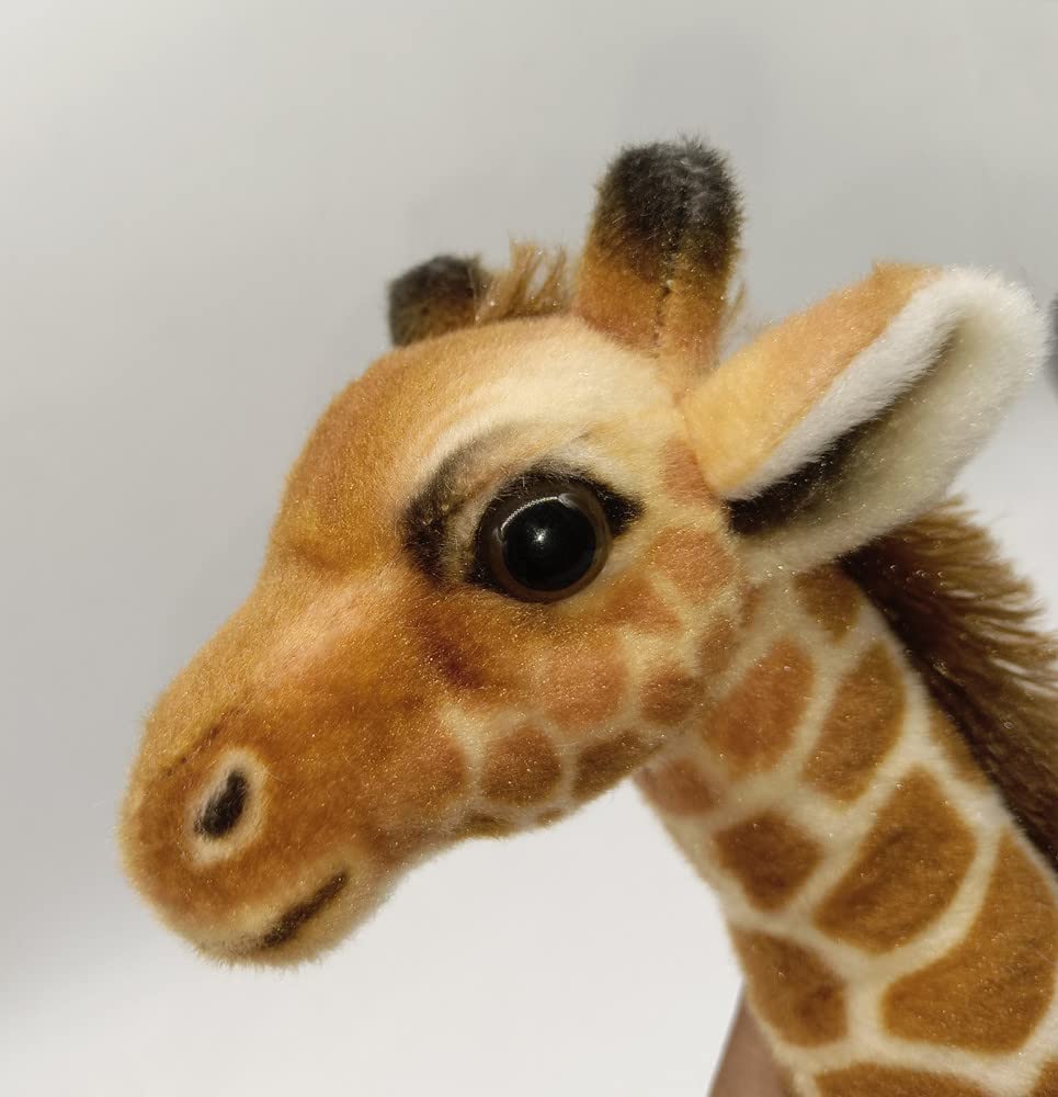 GracesDawn Brown Giraffe Doll, Large Stuffed Animal Giraffe, Suitable for Jungle Theme, Decoration, Hug, Ideal Gift for Children 12.5 inches high