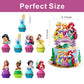 25Pcs Princess Cake Decorations with 24pcs Cupcake Toppers 1pcs Cake Topper for Princess Themed Birthday Party Supplies