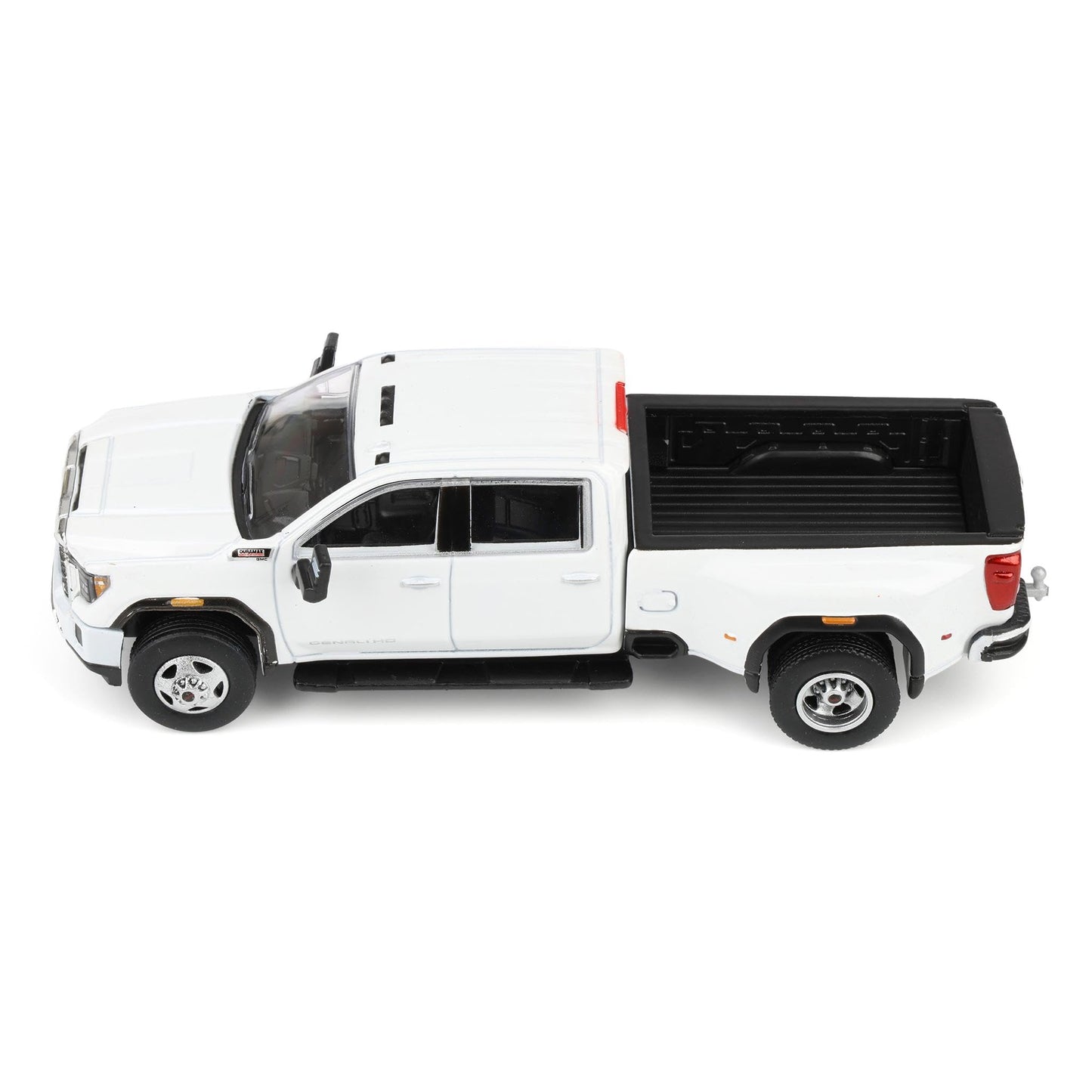 Greenlight 1/64 2022 GMC Sierra 3500HD Denali Dually Pickup Truck, White Frost 51678-B