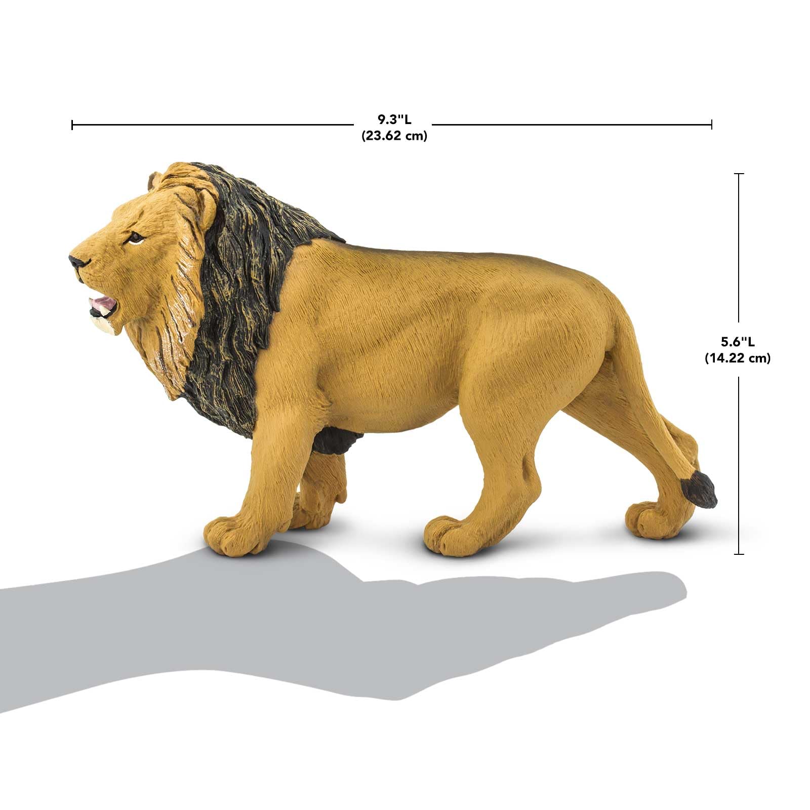 Safari Ltd. Lion Figurine - Detailed 9.5" Plastic Model Figure - Fun Educational Toy for Boys, Girls & Kids Ages 1+