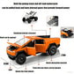Powvan Truck Toy Zinc Alloy Model with RV Motorcycle EV Vehicle 1/32 Orange Car for Boys Girls Age for 3+