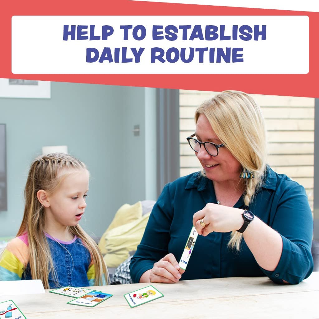My Daily Routine Cards 27 PECS Flashcards for Visual aid Special Ed, Speech Delay Non Verbal Children and Adults with Autism or Special Needs