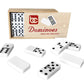 Bene Casa - Hand Crafted Double 9 Dominoes Set with Wooden Storage Box - 55 Piece Set - Dominoes Feature Brass Spinners
