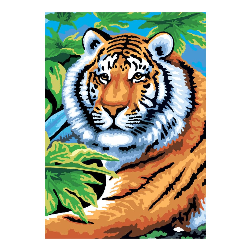 Royal & Langnickel Painting by Numbers Junior Small 3-Piece Art Activity Kit, Jungle Cats Set