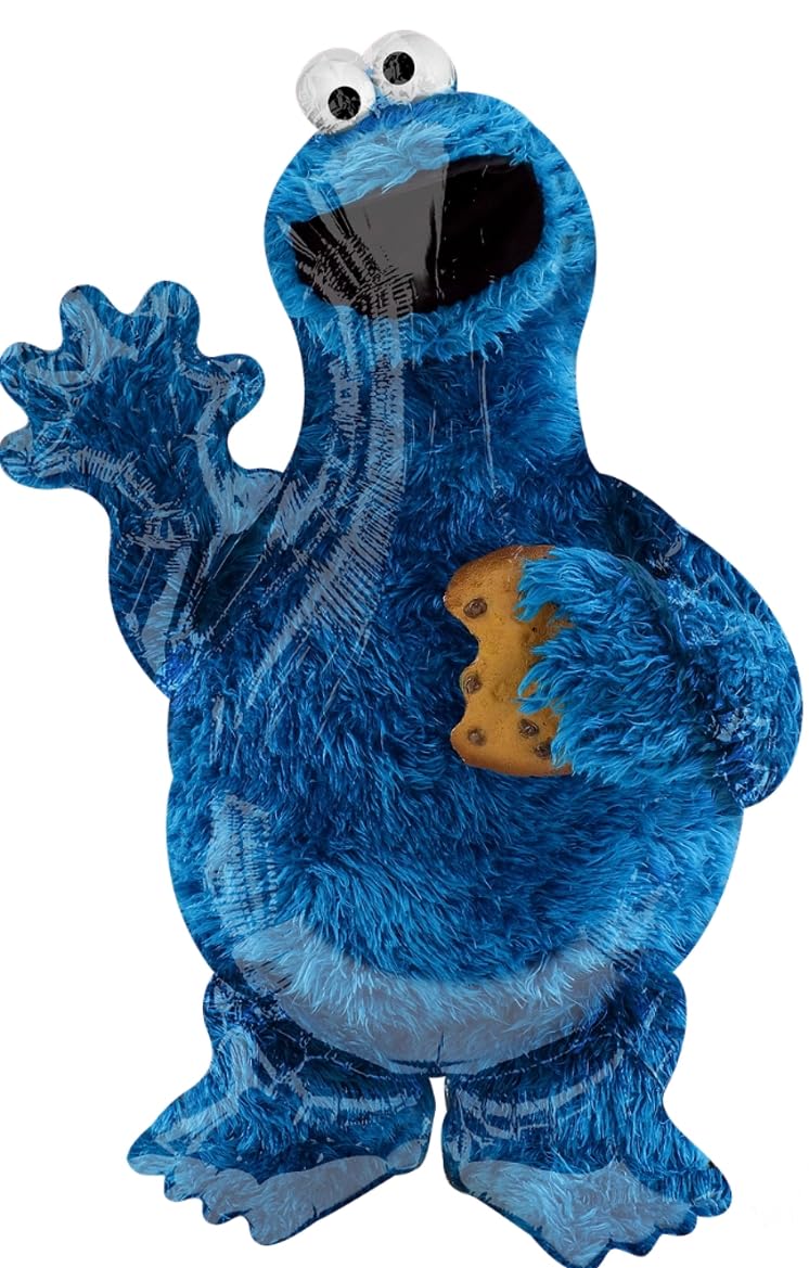 Sesame Street Cookie Monster 1st Birthday Party Supplies Balloon Bouquet Decorations