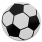 Novel Merk Soccer Sports Ball Vinyl Stickers - 2” Round Individual Decals for Laptop, Water Bottle, Phone, Party Favors, & Decor - Adheres to Clean