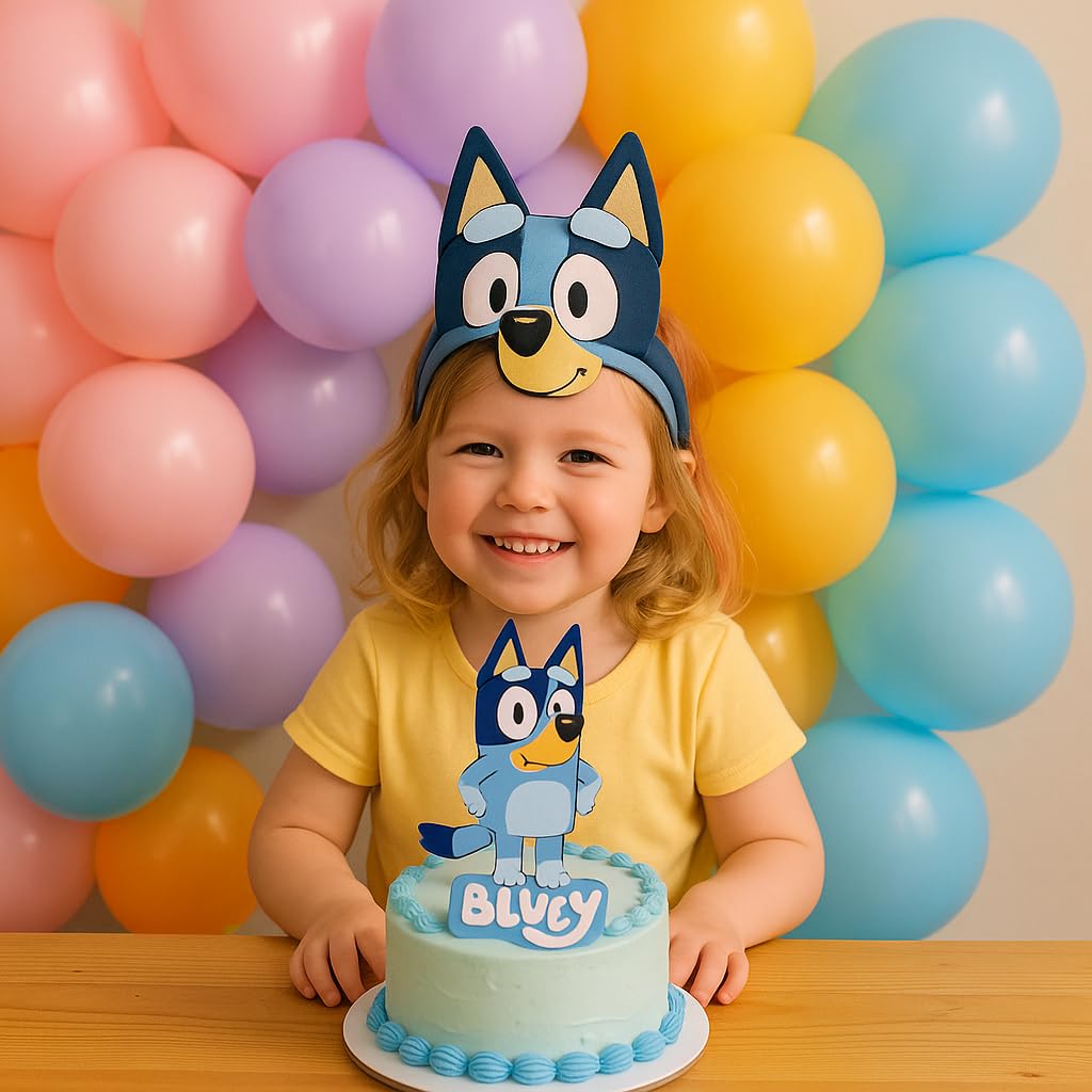 Beaumode Blue Dog Daisy Balloon Arch Garland Kit for Girls Wackadoo I'm Two Birthday Puppy Pawty Blue Dog Party Bingo Birthday Daisy Flower Groovy