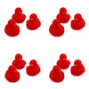 Fun Express Rubber 2" Solid Color Duckies - 12 Ducks (Red)