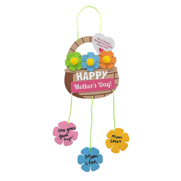 Fun Express Mother’s Day Faith Hanging Basket Sign Craft Kit