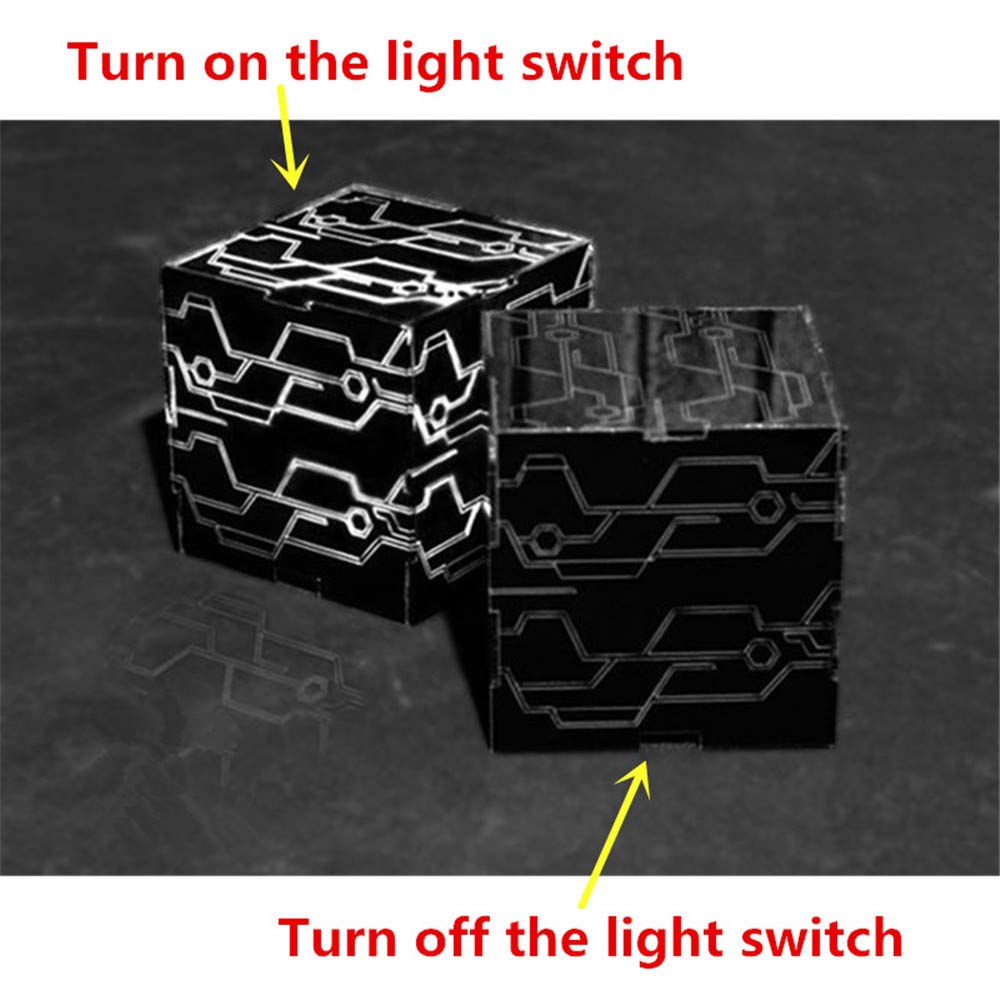 Cube LED Toy Type B Cosplay Props White Light Black Box Magic Cube Gift Collection New