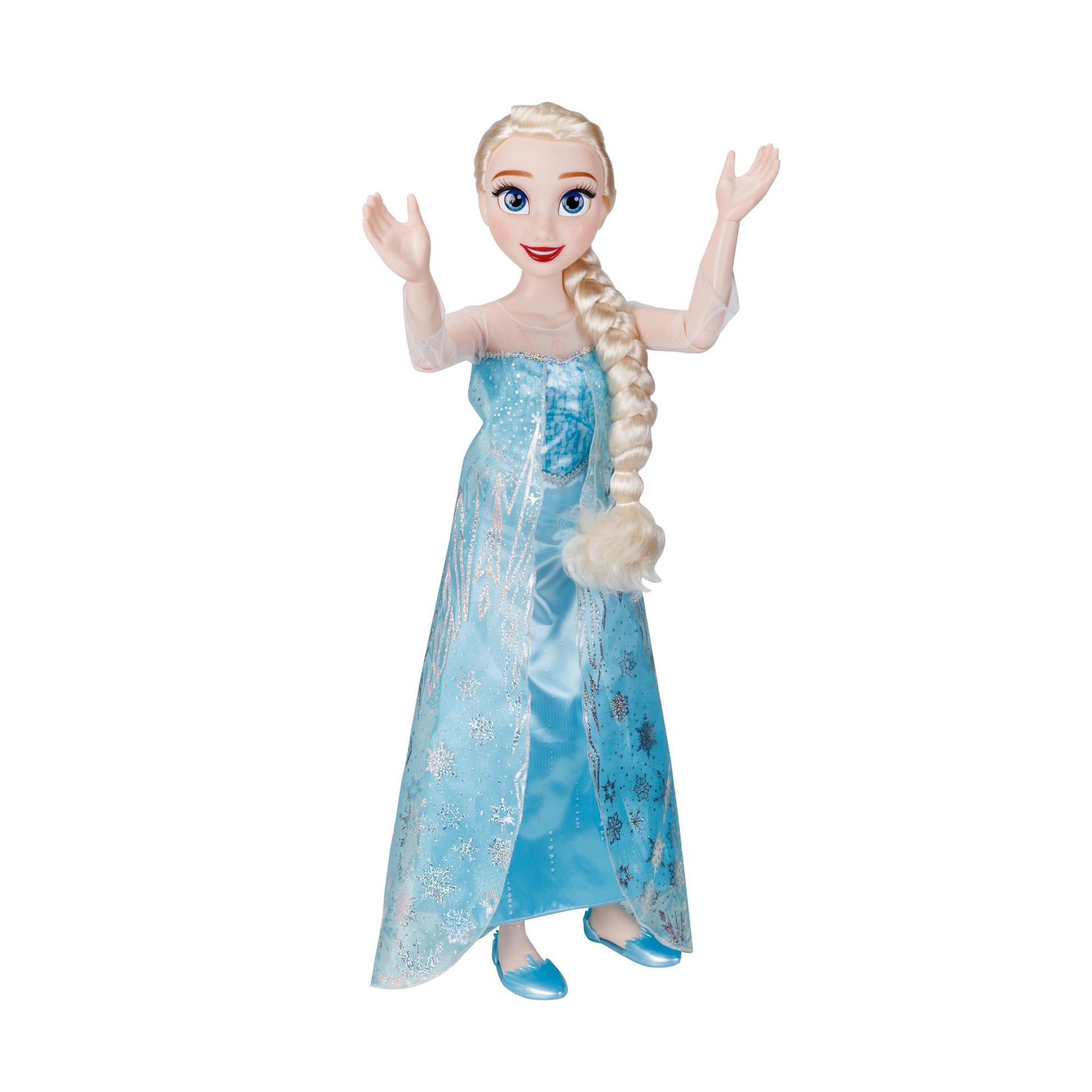 Disney Frozen Elsa Doll, 100 Ice Powers, Light Up & Music Sounds, Stands 32 Inches Tall, Sings 'Let It Go', Great for Girls