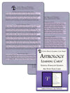 Astrology Learning Cards & Quick Reference Sheet Combination Bundle